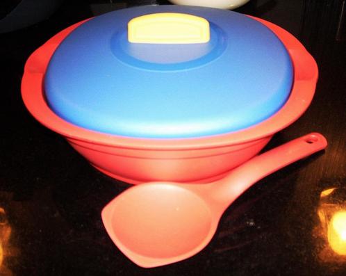 tupperware: klein „tropisch” schaaltje... 1 liter, Huis en Inrichting, Keuken | Tupperware, Nieuw, Blauw, Oranje, Ophalen of Verzenden