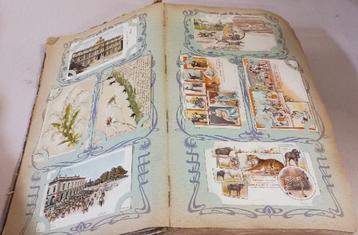 zeldzaam groot postkaartenboek vanaf 1901 gevuld met + 650 p beschikbaar voor biedingen