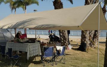 Bâche tente-abri-jardin-plage-imperméable-anti UV-Légère
