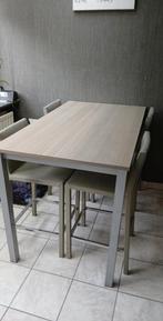 Hoge keukentafel met 4 stoelen, Ophalen, Gebruikt