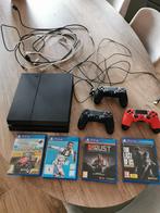 Playstation 4 met 3 v2 controllers en 4 spellen., Games en Spelcomputers, Spelcomputers | Sony PlayStation 4, Ophalen, Gebruikt