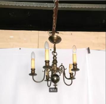 Luster / kroonluchter in messing / brons beschikbaar voor biedingen