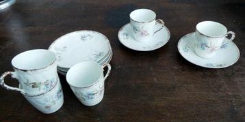 Antieke koffieset beschikbaar voor biedingen