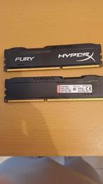 Ram HyperX FURY Black 8Go DDR3 160 HX316C10FBK2/8, Informatique & Logiciels, Mémoire RAM, 8 GB, DDR3, Comme neuf, Enlèvement