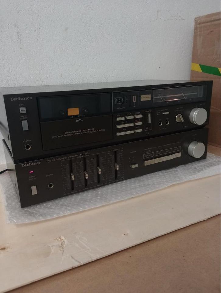 Technics versterker en cassette deck, Audio, Tv en Foto, Stereoketens, Zo goed als nieuw, Ophalen of Verzenden