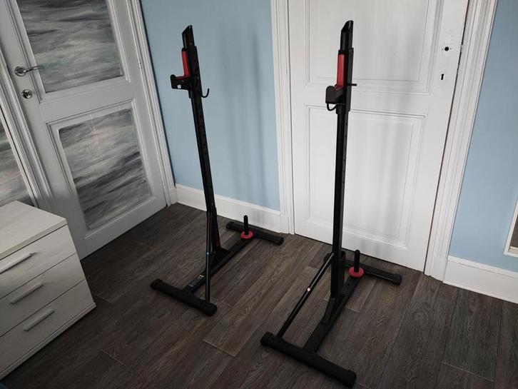 Domyos Rack 100 halter squat rack (Perfecte staat!), Sport en Fitness, Fitnessmaterialen, Zo goed als nieuw, Push-up steun, Armen