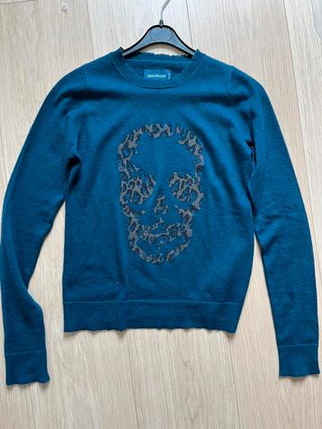 Zadig & Voltaire cashmere sweater skull maat S beschikbaar voor biedingen