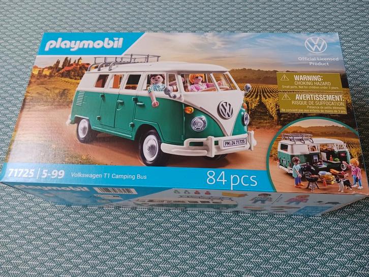 Playmobil set 71725 'Volkswagen T1 Camping Bus'. NIEUW., Kinderen en Baby's, Speelgoed | Playmobil, Nieuw, Ophalen of Verzenden