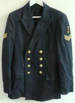 Uniformjas, Kort, Blauwe DT, Sergeant, Maat: 47¾, KM, 1980., Enlèvement ou Envoi, Marine, Vêtements ou Chaussures