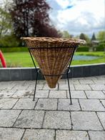 Panier conique en osier décoratif 60/60cm, Tuin en Terras, Bloembakken en Plantenbakken, Zo goed als nieuw, Binnen, Overige vormen
