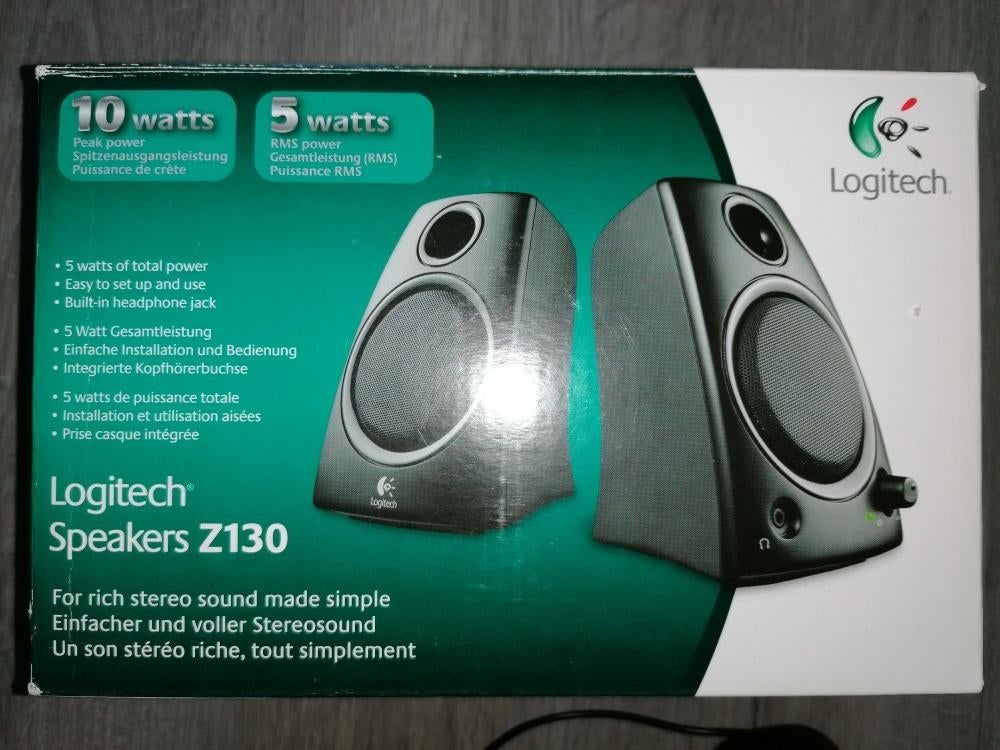 Logitech Speakers Z130, Informatique & Logiciels, Enceintes Pc, Utilisé, Canal audio 2.0, Enlèvement ou Envoi