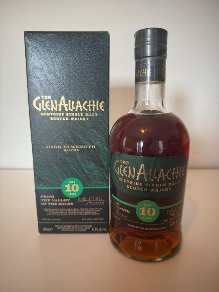 Glenallachie 10 yr. Cask Strength - Batch 6, Verzamelen, Wijnen, Nieuw, Vol, Ophalen of Verzenden
