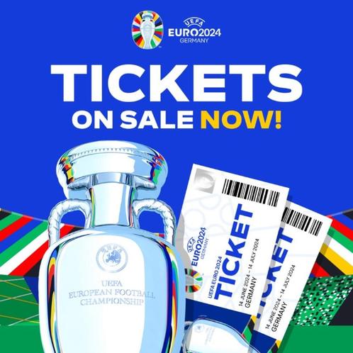 1x billet pour le Championnat d'Europe 2024 - Ukraine - Belg, Tickets & Billets, Sport | Football, Une personne, Juin, Cartes en vrac