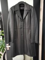 Lange zwart lederen jas.Knoles&Carter., Kleding | Dames, Gelegenheidskleding, Ophalen, Zo goed als nieuw, Zwart