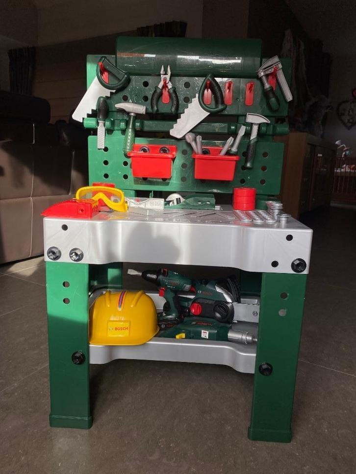 Speelgoed werkbank bouw, Kinderen en Baby's, Speelgoed | Speeltafels, Zo goed als nieuw, Ophalen