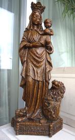 Religie Maria met kind en leeuw groot beeld H60 👀😍🙏💑🤗👌, Antiek en Kunst, Antiek | Religieuze voorwerpen, Ophalen of Verzenden