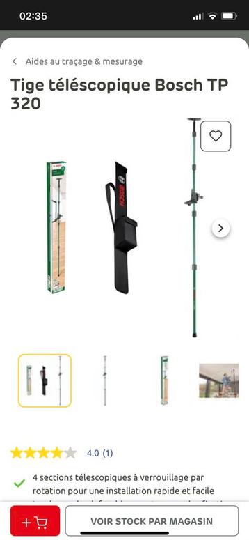 Tige telescopique Bosch TP 360, Enlèvement, Comme neuf