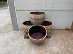 Halve wijnvaten PROMO, Tuin en Terras, Ophalen, Zo goed als nieuw