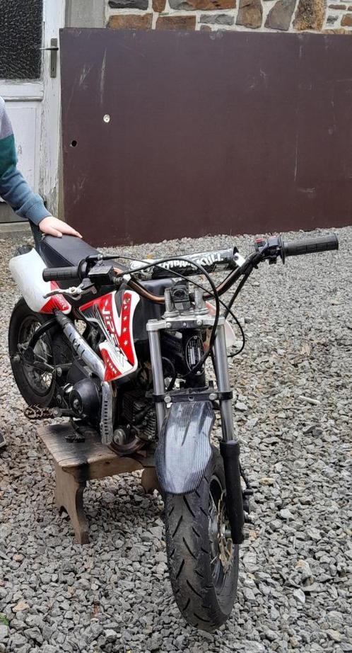 Pit bike supermotard, Fietsen en Brommers, Minibikes, Midibikes en Pitbikes, Gebruikt, Pitbike, Ophalen