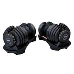 PH Fitness Premium Verstelbare Dumbells Zwart Set 24KG