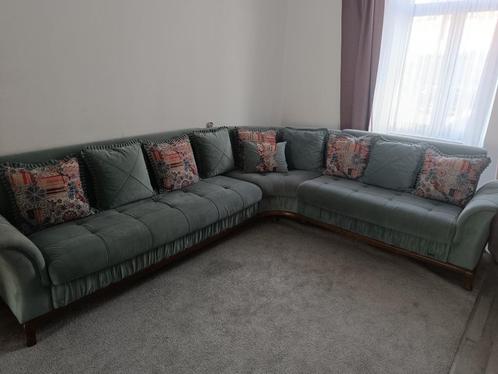 Hoekzetel, Huis en Inrichting, Zetels | Complete zithoeken, Gebruikt, Stof, Ophalen