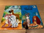 2 Disney boeken Lady en de vagebond en Rakker en …., Ophalen of Verzenden, Zo goed als nieuw, Disney, Sprookjes