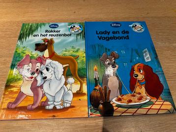 2 Disney boeken Lady en de vagebond en Rakker en …. beschikbaar voor biedingen