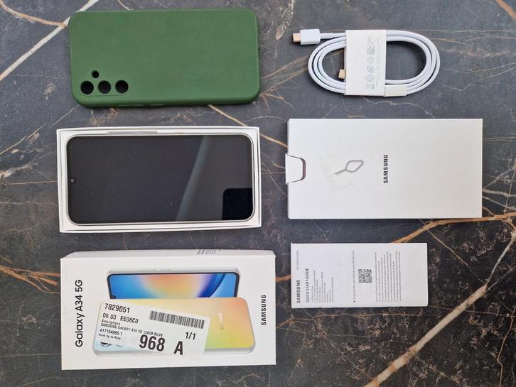 Samsung Galaxy A34 5G 128gb Silver, Telecommunicatie, Mobiele telefoons | Samsung, Gebruikt, Galaxy A, 128 GB, Zonder abonnement