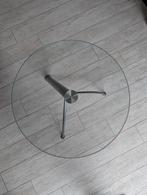 Leuke, ronde glazen bijzettafel (55 cm diameter), Huis en Inrichting, Tafels | Bijzettafels, Ophalen, Gebruikt, Glas