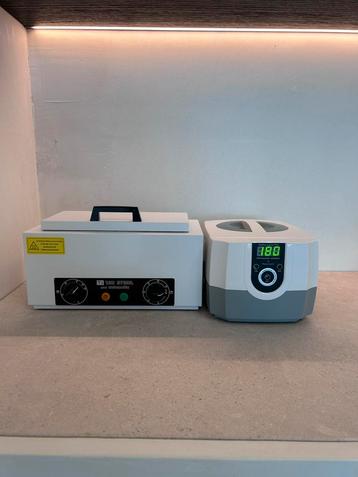 Sterilisator hete lucht, ultrasoon reiniger, materiaal beschikbaar voor biedingen