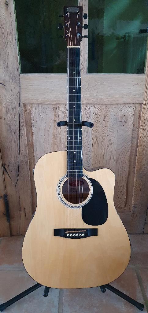 Elektro-akoestische western-gitaar, Musique & Instruments, Instruments à corde | Guitares | Acoustiques, Utilisé, Guitare Western ou Guitare Folk