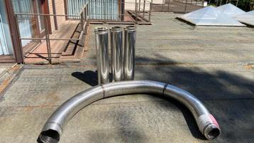 Tuyeaux de cheminée Inox + Flexible Inox, Enlèvement, Comme neuf