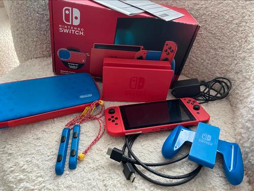 Switch Mario Red & Blue Edition, Consoles de jeu & Jeux vidéo, Consoles de jeu | Nintendo Switch, Comme neuf, Enlèvement