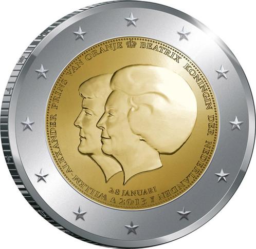 2 euros Pays-Bas 2013 - Changement de trône double portrait, Timbres & Monnaies, Monnaies | Europe | Monnaies euro, Monnaie en vrac
