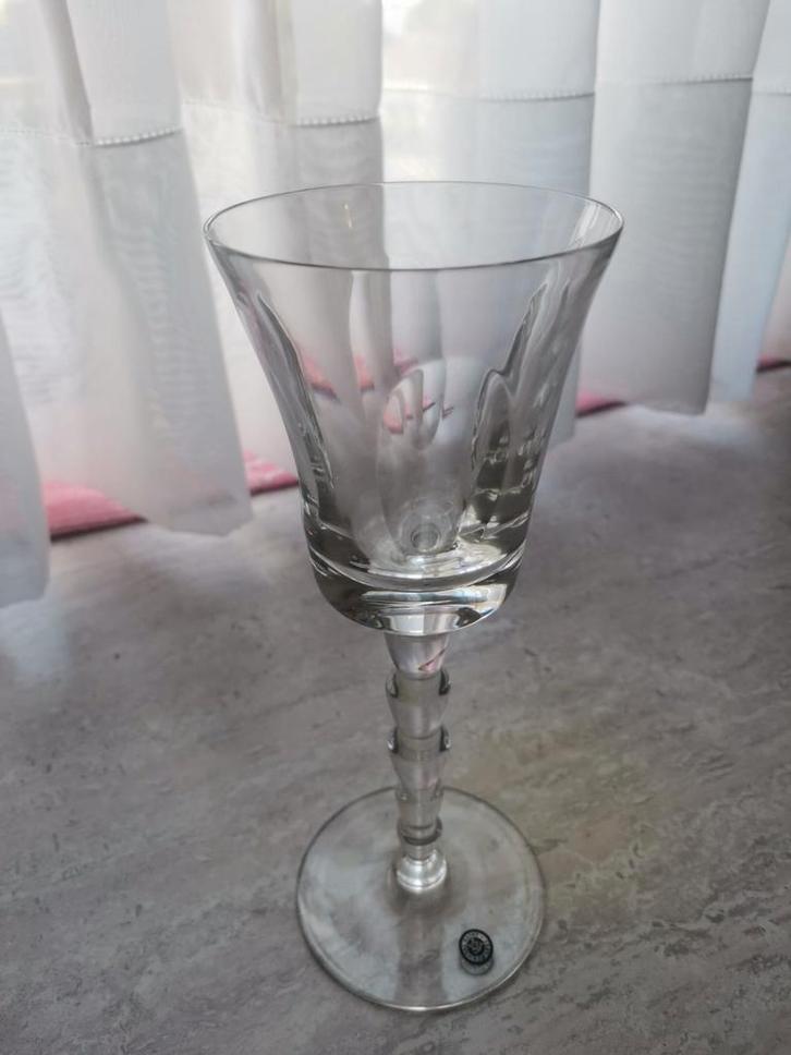 Val Saint Lambert wijn en champagneglazen in prima staat, Antiek en Kunst, Antiek | Glaswerk en Kristal, Ophalen