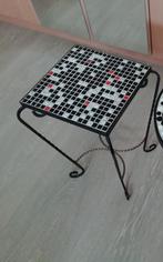 Bijzettafel mozaïek, Ophalen