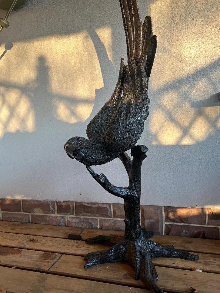 Sculpture bronze Perroquet exceptionnelle, Antiquités & Art, Art | Sculptures & Bois, Enlèvement