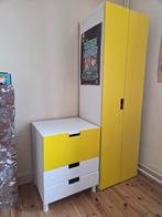 kinderkleerkast Ikea (wit en geel), Kinderen en Baby's, Ophalen, 50 tot 70 cm, 105 cm of meer, Zo goed als nieuw
