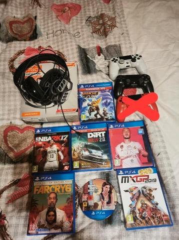 jeux et moniteur PS4 Plus, Enlèvement, Comme neuf