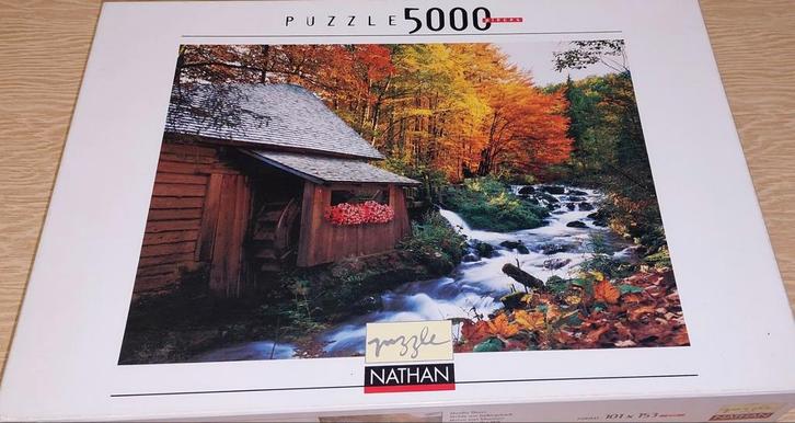 5000 pcs, Nathan, Bloemen bij de molen, Bildarchiv Kirsch, Hobby en Vrije tijd, Denksport en Puzzels, Nieuw, Ophalen of Verzenden