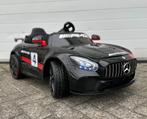 Mercedes-Benz GT4 AMG 12v zwart RC / AUX / Rubberband / LEER, Kinderen en Baby's, Speelgoed | Buiten | Voertuigen en Loopfietsen