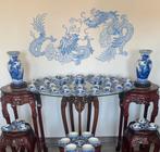 AWESOME BIG VINTAGE BLUE WHITE COLLECTION WITH DRAGON MOTIFS, Ophalen