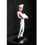 Statue de chef avec porte-menu — Hauteur du chef 179 cm, Enlèvement, Neuf