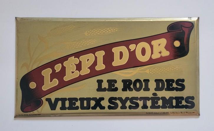 Glacoide reclamebord L´epi D´or., Verzamelen, Merken en Reclamevoorwerpen, Reclamebord, Ophalen of Verzenden