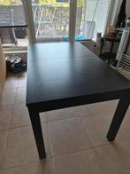 Table extensible IKEA BJURSTA – noir/brun, Huis en Inrichting, Stoffering | Gordijnen en Lamellen, Ophalen, Zo goed als nieuw