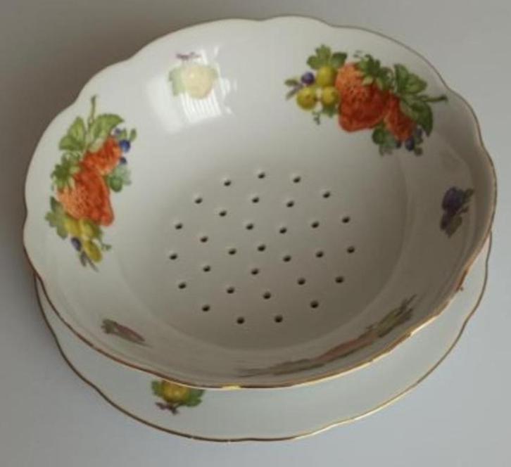 BAVARIA US ZONE 33 - PORSELEIN VERGIET + BORD, Antiek en Kunst, Antiek | Porselein, Ophalen of Verzenden