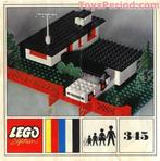 Lego 345 Villa met auto 1970, Kinderen en Baby's, Ophalen of Verzenden, Gebruikt, Complete set, Lego