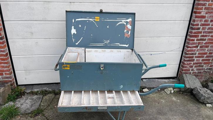 Metalen Mator gereedschapskruiwagen, met vakken en lade, Bricolage & Construction, Boîtes à outils, Utilisé, Enlèvement