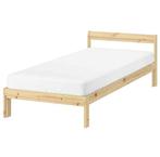 Eenpersoonsbed in nieuw natuurlijk massief grenen 90cm/200cm, Ophalen, Zo goed als nieuw, 200 cm, 90 cm