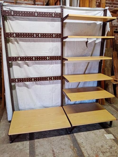 Dubbel alleenstaand rek, Huis en Inrichting, Woonaccessoires | Etagères, Gebruikt, Ophalen